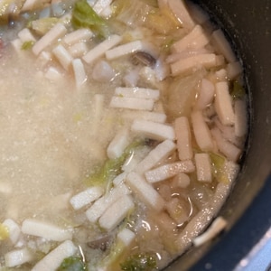 白菜と高野豆腐のお味噌汁